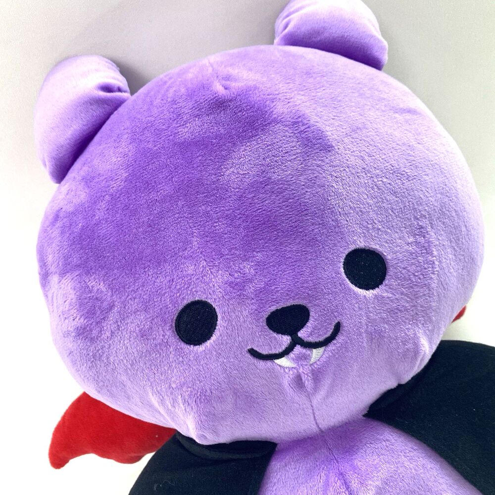 Fukuya Bear Bunpire Plush Purple Vampire Devil Halloween Stuffed Toy Kawaii Cute